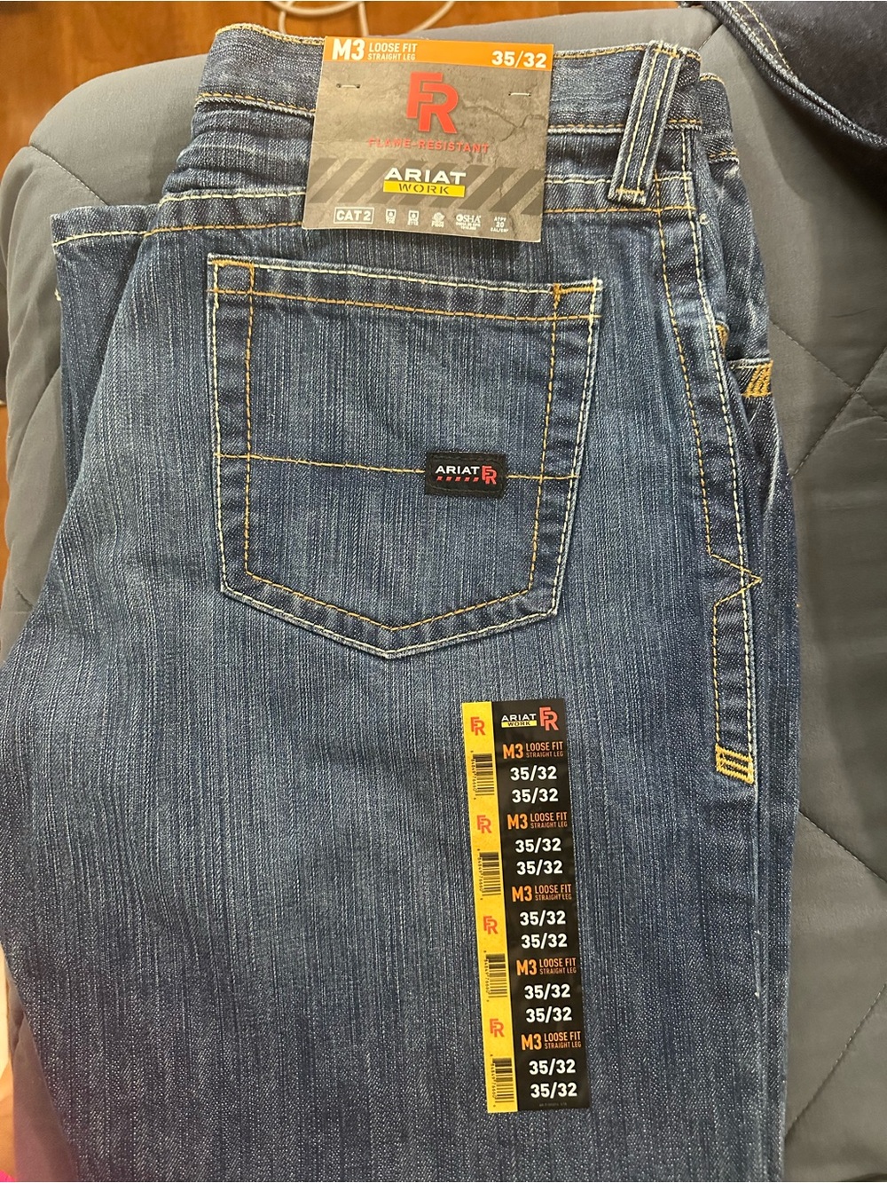 Ariat Men’s Relaxed M3 Loose Fit Blue Denim Jeans
